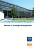 University of Innsbruck School of Management. Master in Strategic Management