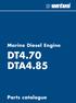 Marine Diesel Engine DT4.70 DTA4.85. Parts catalogue