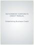 NATIONWIDE CORPORATE CREDIT MANUAL. Establishing Business Credit