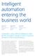 Intelligent automation entering the business world