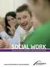 SOCIAL WORK SCHOOL OF HEALTH, COMMUNITY AND EDUCATION STUDIES. www.northumbria.ac.uk/socialwork