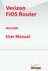 Verizon FiOS Router MI424WR. User Manual