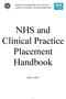 UNIVERSITY OF EDINBURGH / NHS SCOTLAND CLINICAL PSYCHOLOGY TRAINING PROGRAMME. NHS and Clinical Practice Placement Handbook