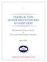 TAKING ACTION: HIGHER EDUCATION AND STUDENT DEBT