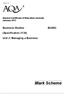 Mark Scheme. Business Studies BUSS2. (Specification 2130) Unit 2: Managing a Business. General Certificate of Education (A-level) January 2012