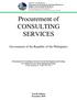 Procurement of CONSULTING SERVICES