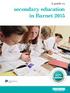 secondary education in Barnet 2015