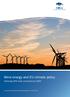 Wind energy and EU climate policy