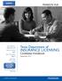 INSURANCE LICENSING. Texas Department of. Candidate Handbook September 2015 PEARSON VUE
