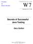 Secrets of Successful Java Testing