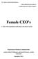 Female CEO s. A study of their appointment performance and market reaction. Department of Business Administration