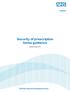 Security of prescription forms guidance