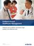 Evidence-based Healthcare Management