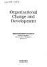 Organizational Change and Development