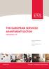 THE EUROPEAN SERVICED APARTMENT SECTOR GROWING UP