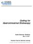 Coding for Gastrointestinal Endoscopy