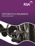 Cornmarket Insurance Motor Cycle Policy Document. Motorcycle Insurance