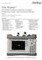 Anritsu introduces its ninth generation, compact handheld Cable & Antenna Analyzer for installation and maintenance of antenna systems.
