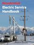 Residential Electric Service Handbook