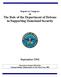 Report to Congress on The Role of the Department of Defense in Supporting Homeland Security. September 2003