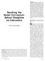 Teaching the Social Curriculum: School Discipline as Instruction