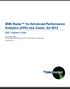 EMA Radar for Advanced Performance Analytics (APA) Use Cases: Q4 2012