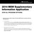 2014 MSW Supplementary Information Application