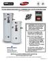 ULTRA HIGH EFFICIENCY COMMERCIAL GAS WATER HEATER (EF Series Models)