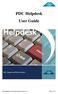 PDC Helpdesk User Guide