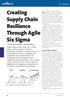 Creating Supply Chain Resilience Through Agile Six Sigma By Professor Martin Christopher & Christine Rutherford