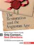 Marina Spiazzi Marina Tavella. Only Connect... New Directions. Ter za edizione. The Restoration and the Augustan Age LINGUE