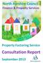 North Ayrshire Council Finance & Property Services. Property Factoring Service. Consultation Report