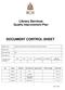 DOCUMENT CONTROL SHEET