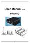 User Manual v.1.0 YWS-01D