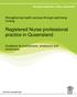 Registered Nurse professional practice in Queensland