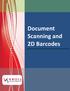 Document Scanning and 2D Barcodes