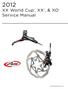 2012 XX World Cup, XX, & XO Service Manual