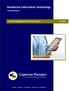 Healthcare Information Technology. Market Intelligence for Industry Players Q4 2011. Capstone Partners. Investment Banking Advisors