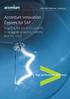 Accenture Innovation Centers for SAP. Inspiring the art of the possible in advanced analytics, mobility and the cloud