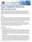 Type 2 Diabetes Medicines: What You Need to Know