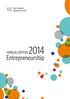 ANNUAL REPORT. Entrepreneurship