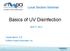 Basics of UV Disinfection