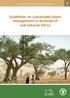 Arid Zone Forests and Forestry Working Paper 1. Guidelines on sustainable forest management in drylands of sub-saharan Africa