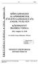 KÖZGAZDASÁGI ALAPISMERETEK (ÜZLETI GAZDASÁGTAN) ANGOL NYELVEN