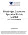 Mississippi Counselor Appraisal Rubric M-CAR