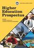 Higher Education Prospectus