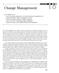 Change Management CHAPTER