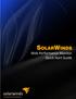 SolarWinds WPM Quick Start Guide