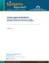 Systems Approach Workbook A Systems Approach to Substance Use in Canada: Developing a Continuum of Services and Supports