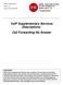 VoIP Supplementary Services Descriptions: Call Forwarding-No Answer